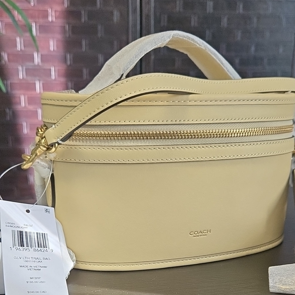 Coach Light Yellow Crossbody Bag